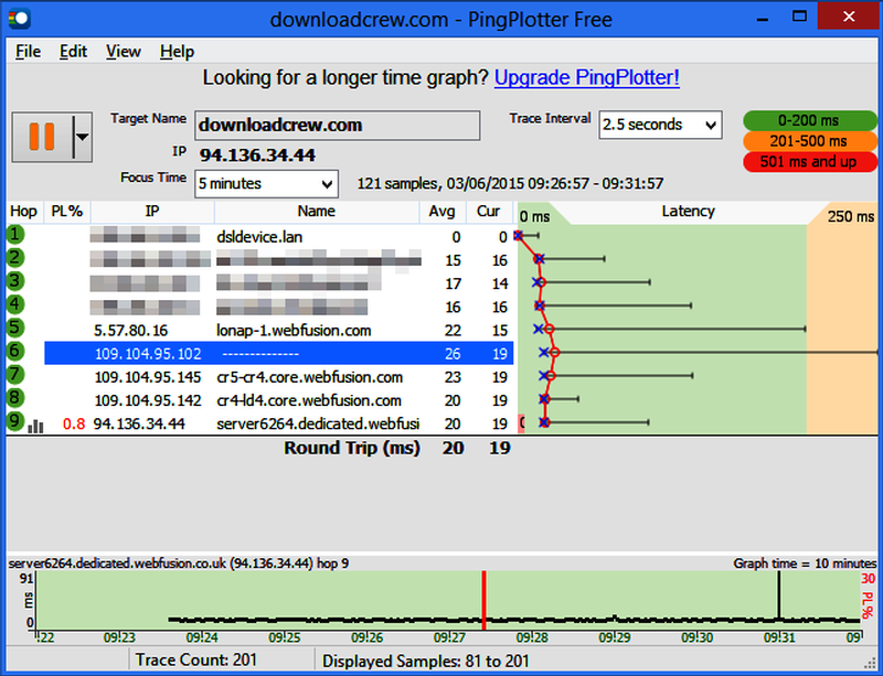 download the new PingPlotter Pro 5.24.3.8913